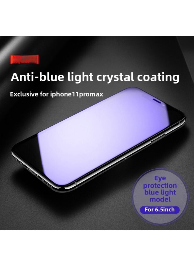 Generic - For Iphone13promax Tempered Film For Iron Cloth Shirt XS/XR For Iphone 12/11pro Sapphire Crystal Plated Film-Color:Nano Anti-blue Light—no Broken Edges, Buy One Get One Free-Size:For Iphone Xr - Image 1