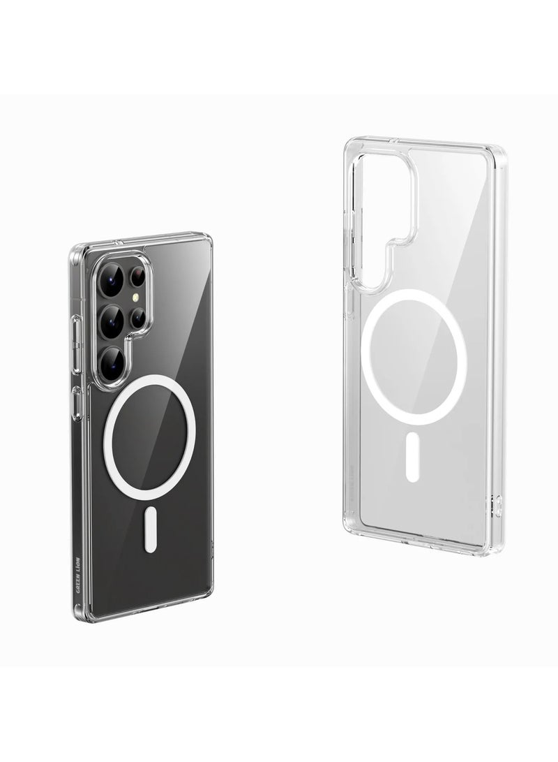 GREEN LION Galaxy S25 Ultra Magsafe Case Crystal Clear / Strong Magnets/ Comfortable Grip /Anti-Scratch / Drop Protection / Raised Edge / Precise Cutouts / Flexible Back Cover - Clear - Image 1