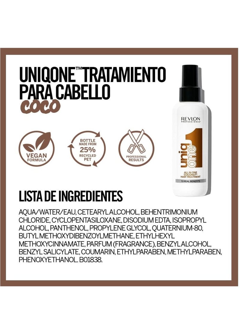 ريفلون يونيك ون علاج الشعر بجوز الهند 150 مل - Image 2