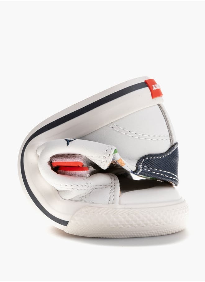 Pablosky - Boys' Embroidered Sneakers with Hook and Loop Closure - Image 1