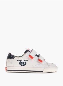 Pablosky Boys' Embroidered Sneakers with Hook and Loop Closure  - Image 2