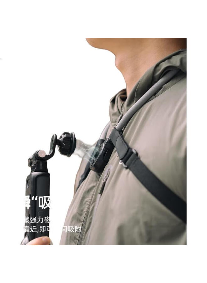 Surewo Neck Chest Strap Mount For Insta360 X4 X3 X2 Action Cameras, Fishing Support Bracket For Motorcycling Cycling Accessories - Image 3