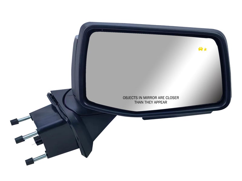 Passenger Right Side Door Mirror Power Heated with BLISBlind Spot Light Glass Puddle and Signal Light Chrome Pirmer and Textured Back Cover for Chevrolet Silverado 2019 to 2025