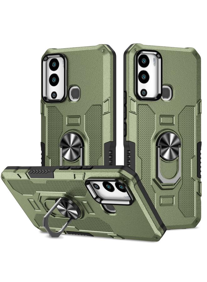 S-TOP Case For Infinix Hot 12i Ring Holder Armor Hybrid Phone Case - Image 1