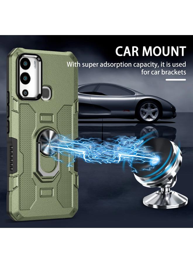 S-TOP Case For Infinix Hot 12i Ring Holder Armor Hybrid Phone Case - Image 3