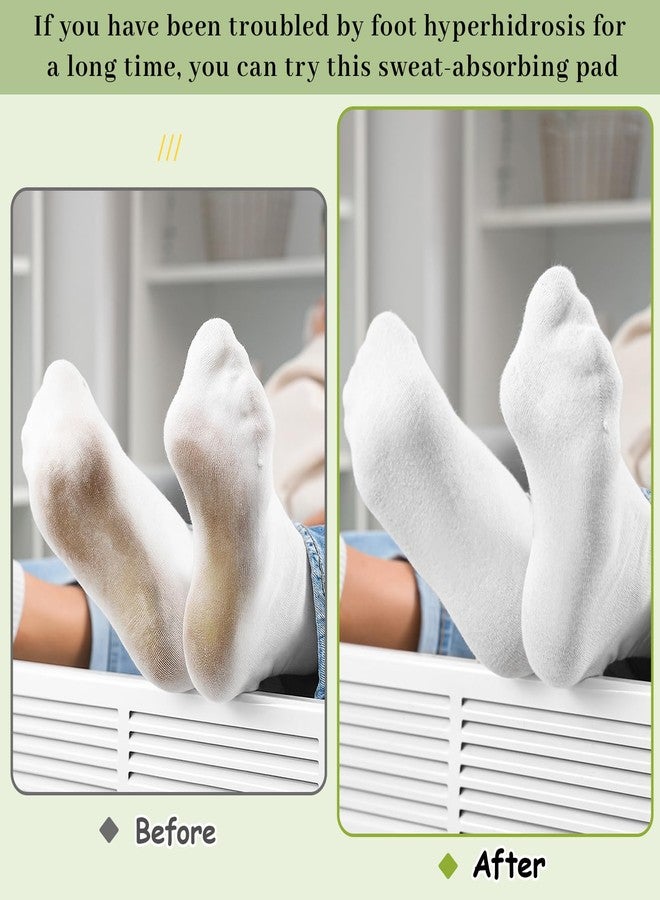 Chicingyou 100 Pcs Foot Sweat Pads Hyperhidrosis Sweat Absorbing Patch Protection Disposable Pads for Men and Women, Comfortable Unflavored, Not Visible - Image 5