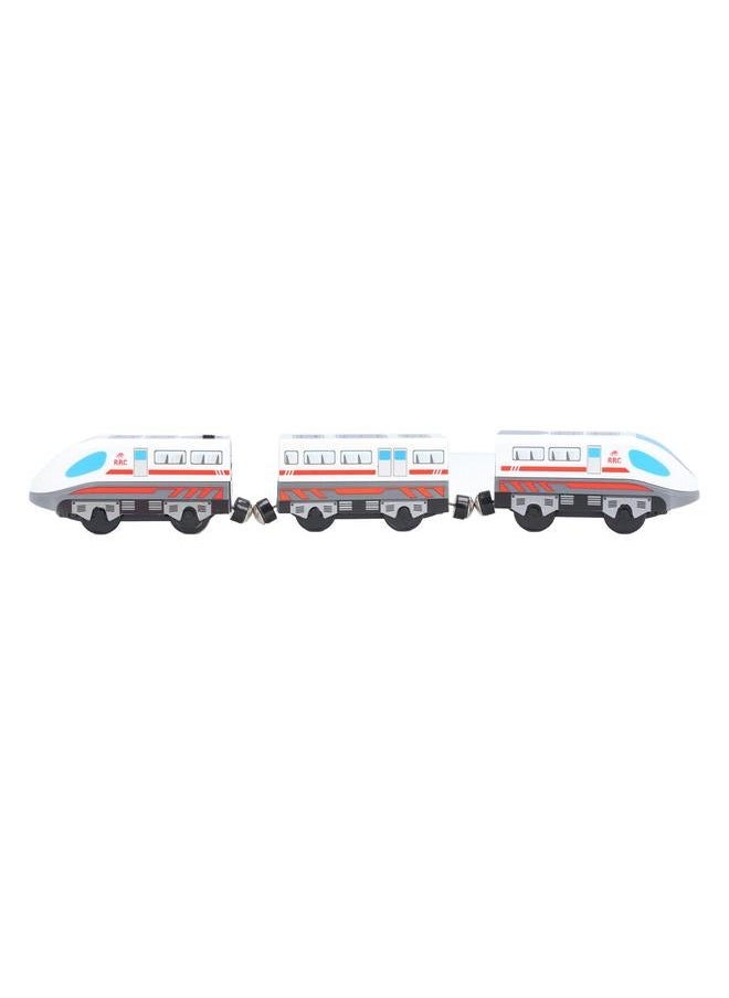 NIBEMINENT Electric Train Set Educational Adsorption Connection Battery Operated Track Toy for Kids Boys Girls Type 1  - Image 1