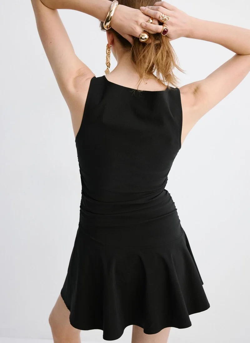 مانجو Short draped A-line dress