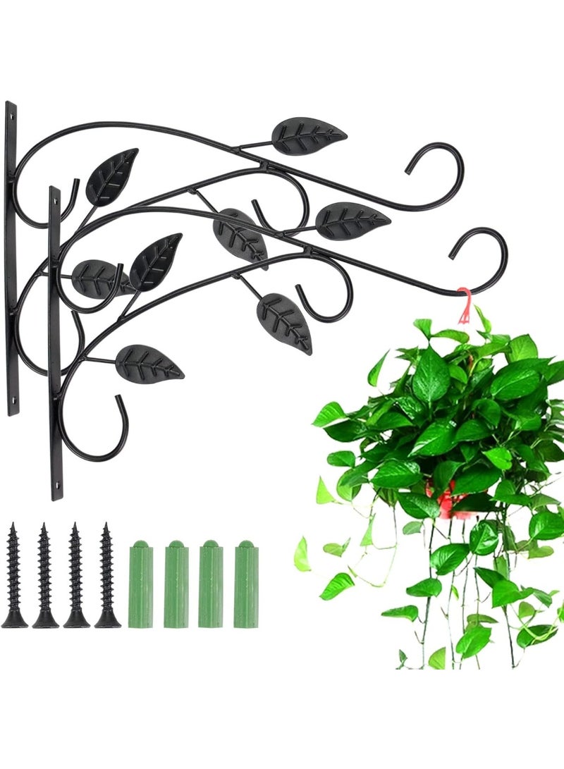 Alissa 2-Piece European-Style Wall Hanging Flowerpot Hooks – Decorative Iron Brackets for Indoor & Outdoor Garden Planters - Image 1
