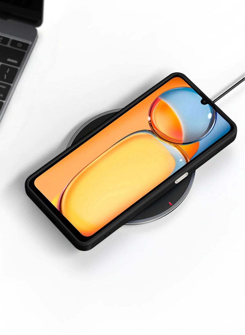 Techie Stylish TPU Silicone Back Cover Case for Xiaomi Redmi 13C– Slim Fit Design, Smooth and Soft – Black - Image 4