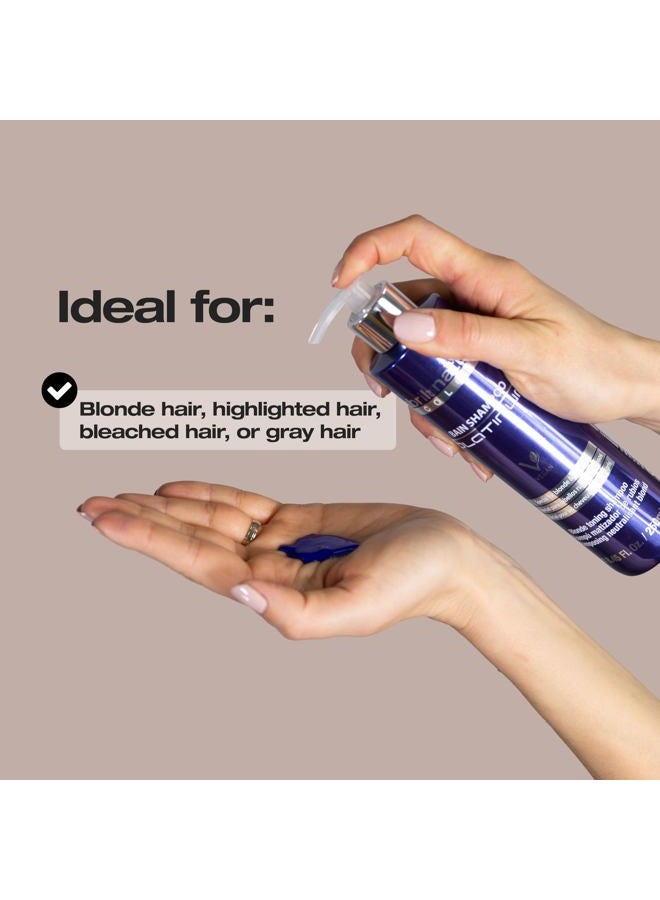 abril et nature شامبو بلاتينيوم من أبريل إت ناتشر - 1000 مل - شامبو تلوين بنفسجي - لتخفيف الشعر الرمادي أو المبيض - يقضي على درجات اللون الأصفر النحاسي - علاج الشعر بالكيراتين - Image 4