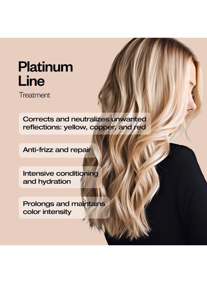 abril et nature شامبو بلاتينيوم من أبريل إت ناتشر - 1000 مل - شامبو تلوين بنفسجي - لتخفيف الشعر الرمادي أو المبيض - يقضي على درجات اللون الأصفر النحاسي - علاج الشعر بالكيراتين - Image 2