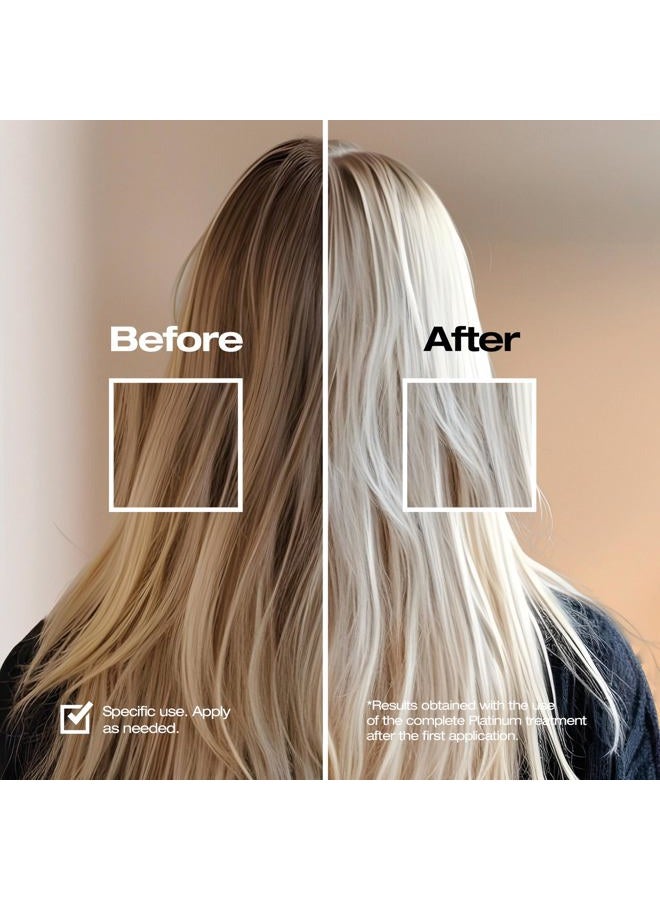 abril et nature شامبو بلاتينيوم من أبريل إت ناتشر - 1000 مل - شامبو تلوين بنفسجي - لتخفيف الشعر الرمادي أو المبيض - يقضي على درجات اللون الأصفر النحاسي - علاج الشعر بالكيراتين - Image 3