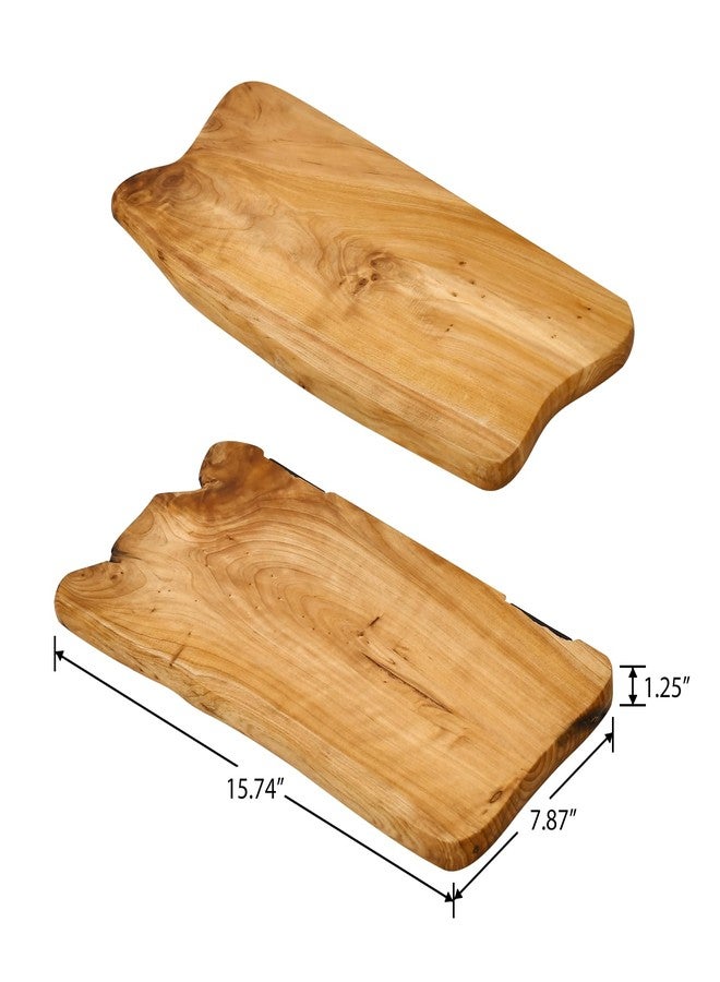 WELLAND 16” Cedar Natural Edge Floating Shelf Set of 2 - Image 4