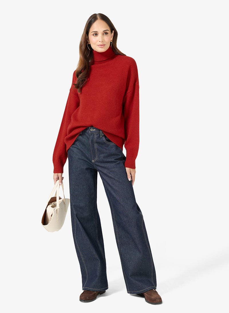 ايلا كنزة بياقة سلحفاة كلاسيكية - Image 4