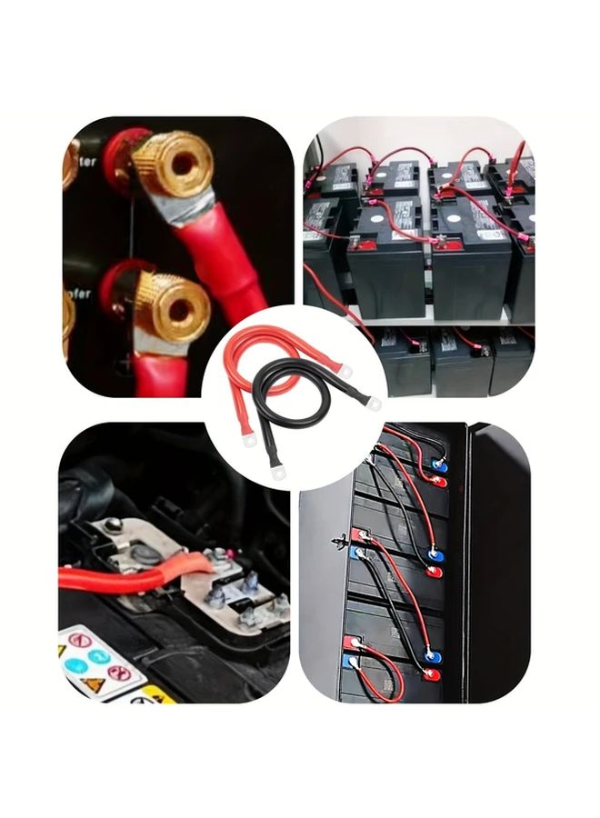 1 AWG Battery Cable 1 Foot With 3 8 Inch Connectors For Car RV Boat Power Inverter - Image 4