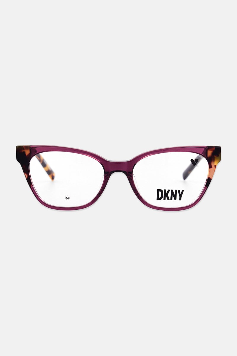 DKNY Women DK5058 Cat Eye Eyeglasses, Purple - Image 1