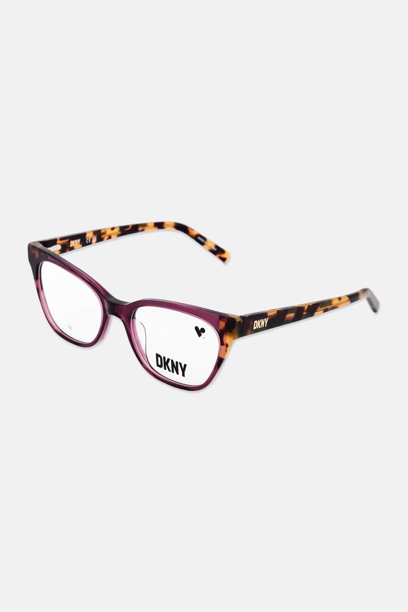 DKNY Women DK5058 Cat Eye Eyeglasses, Purple - Image 3