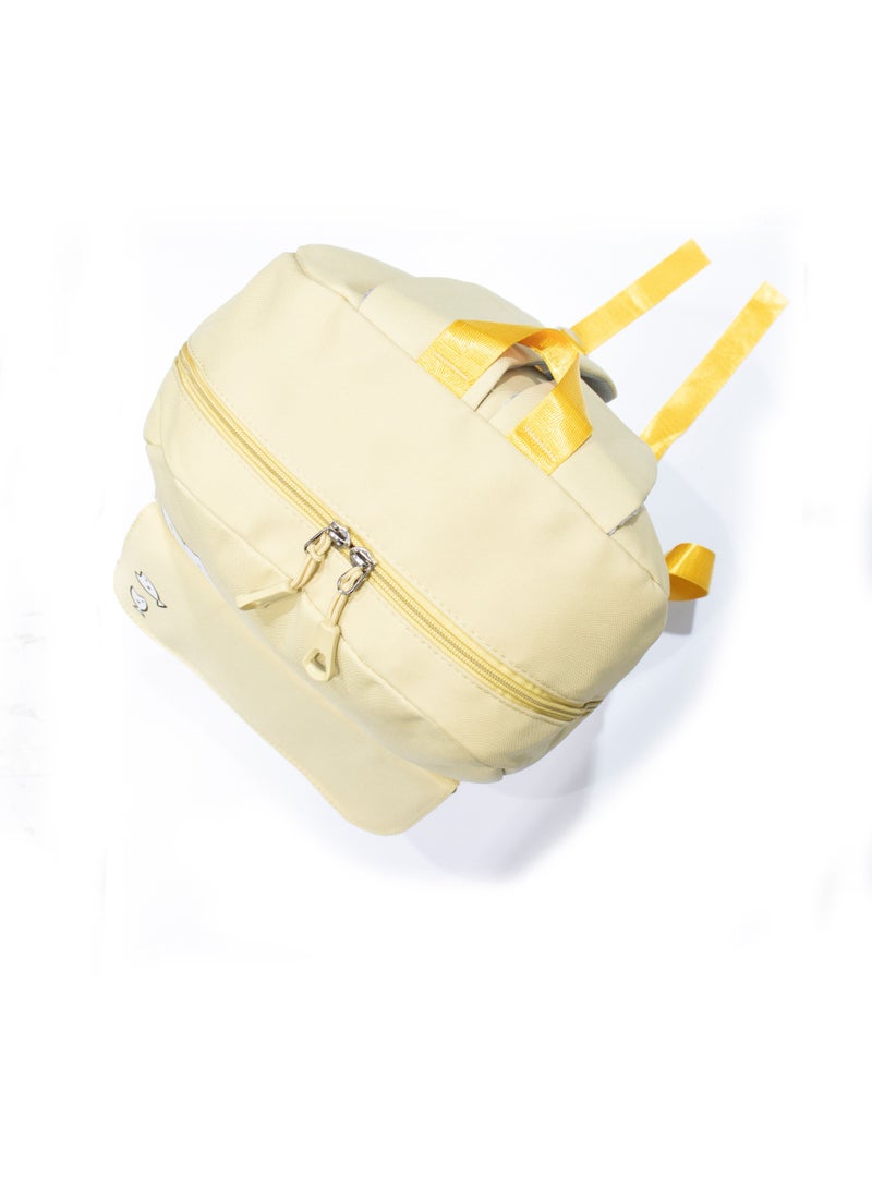 أبوللو حقيبة ظهر كاجوال مدرسية للجنسين من نايلون عالية الجوده أصفر - Image 5