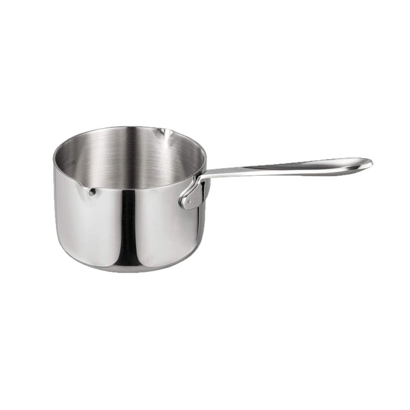 IMEEA 10oz/300ml Butter Coffee Milk Warmer Mini Butter Melting Pot with Dual Pour Spout 18/10 Tri-Ply Stainless Steel - Image 1