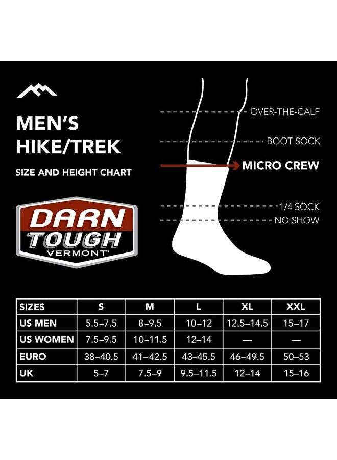 Darn Tough Men's Hiker Midweight Micro Crew Sock (Style 1466) - Rye, Large - Image 4