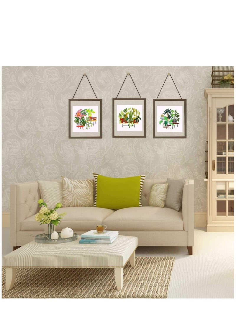 Zikra Embroidery Starter Kit with Pattern and Instructions, 3 Sets Cross Stitch Kit Include Embroidery Clothes with Plants Flowers Pattern, 1 Embroidery Hoops, Color Threads and Tools, Deco - Image 5