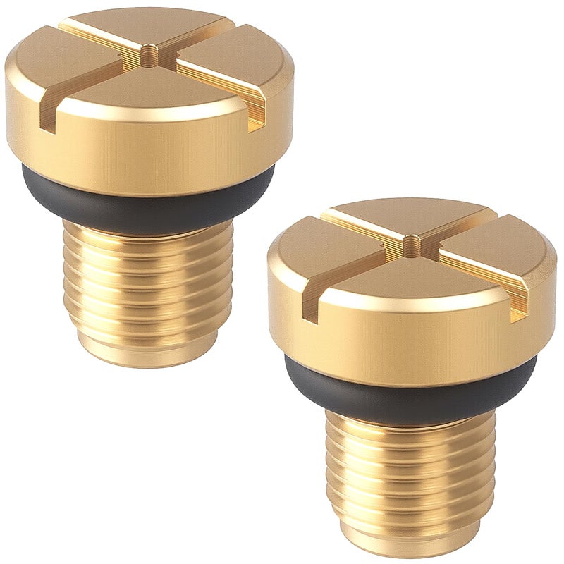 Amavoler Radiator Coolant Expansion Tank Bleeder Screw Fit for BMW X1 X3 E46 E92 E90 E36 E39 Mini Cooper OEM 17111712788 2 Pcs - Image 3