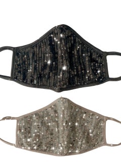 VENTIUP 4 pcs Reusable Fashion Sequin Mask  - Image 3