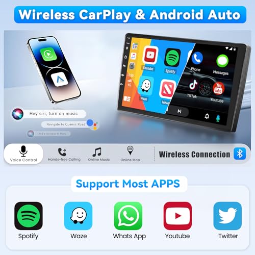Roinvou Car Radio for Ford F150 2013 2014: [4G+64G] 9 inch Car Stereo with Wireless Carplay Android Auto, Touch Screen Upgrade for F150 with Bluetooth5.0/32EQ/1280 * 720P/GPS/5GHzWiFi/DSP/EQ - Image 5