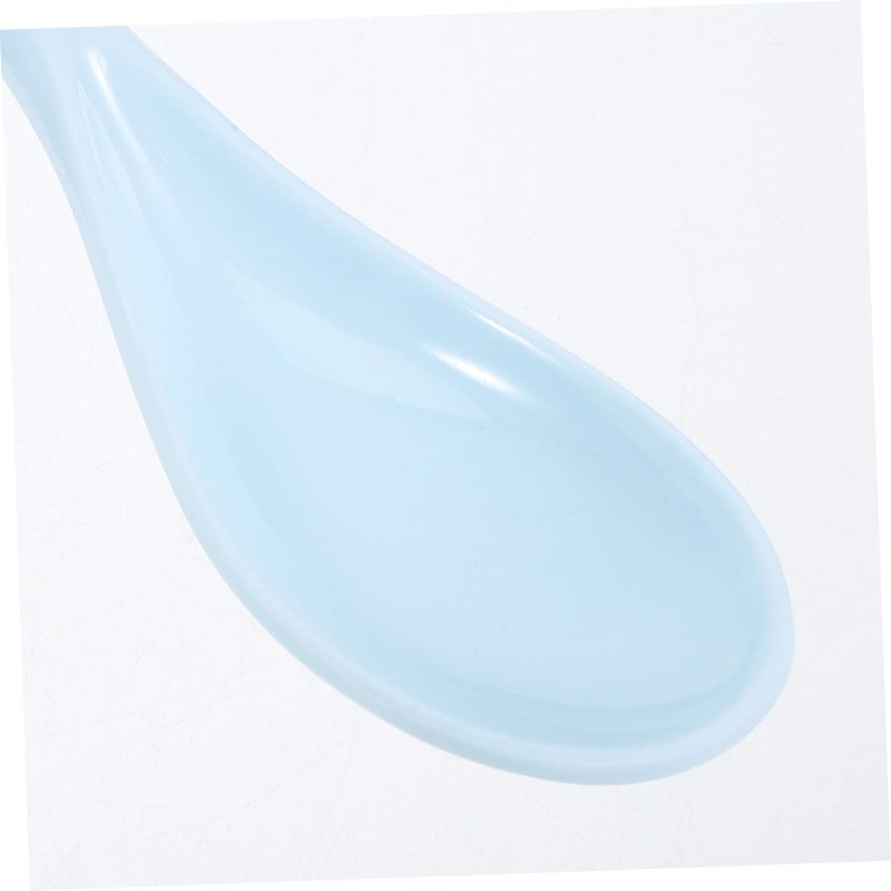 5 Pcs Long Handle Plastic Spoons For Kids Safe Sturdy Utensils Independent Eating - Image 4