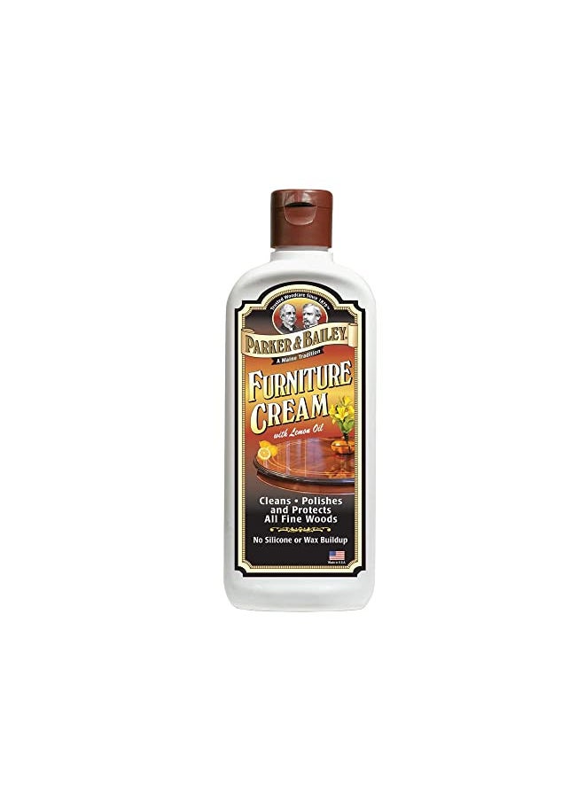 Parker & Bailey Parker & Bailey Furniture Cream - Multisurface Wood Cleaner and Polish Furniture Quick Shine Restorer Protector Kitchen Cabinets Surface Cleaner House Cleaning Supplies Home Improvement  - Image 1