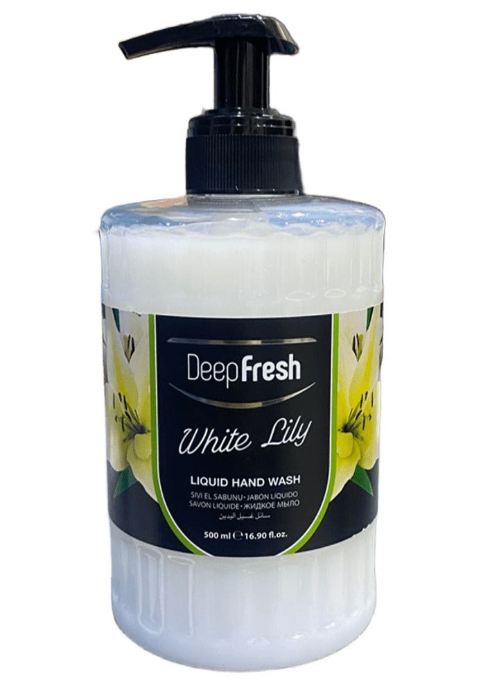 Deep Fresh Two Pieces of Ultra Moisturising Hand Wash With White Lily 500 Ml - Image 2