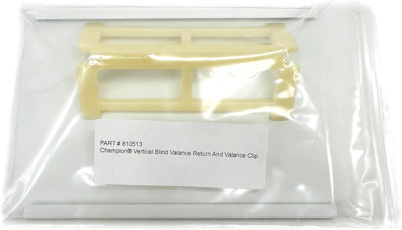 OHIY Champion Vertical Blind Valance Return and Clip Set for 3-1/2" Valances 810513 - Image 5