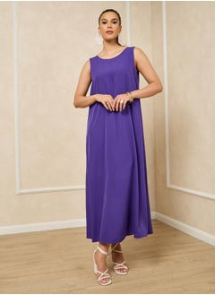 Styli Ombre Print Front Open Abaya with Inner Dress Set  - Image 5