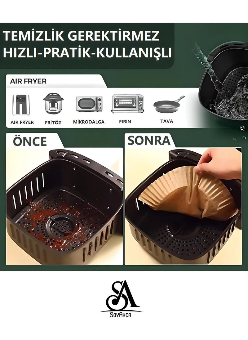 Nikadu - Philips Airfryer Xiaomi Compatible Air Fryer Air Fryer Philips Oil-Free Fryer Baking Paper 50pcs - Image 1