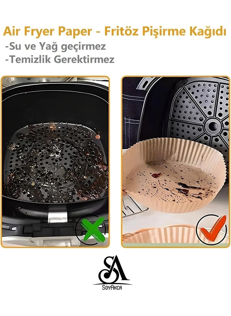 Nikadu - Philips Airfryer Xiaomi Compatible Air Fryer Air Fryer Philips Oil-Free Fryer Baking Paper 50pcs - Image 1