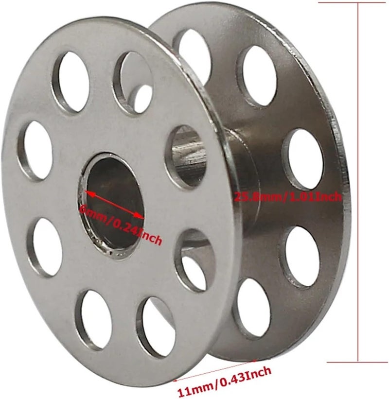 بكرات خياطة، 10-50 قطعة، ملحقات خياطة صناعية، بكرات حجم كبير M (10 قطعة) - Image 3