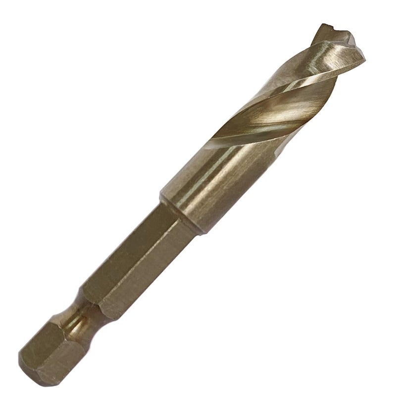 NordWolf 21/64" M35 Cobalt Stubby Drill Bit for Stainless Steel & Hard Metals, with 1/4" Hex Shank for Quick Chucks & Impact Drivers - Image 1