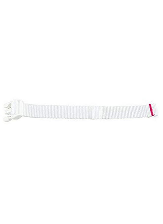 Fisher-Price - Replacement Parts for Baby Swing - Fisher-Price Revolve Baby Swing FBL70 ~ One White Replacement Waist Strap (Swing needs two) with male part of buckle - Image 1
