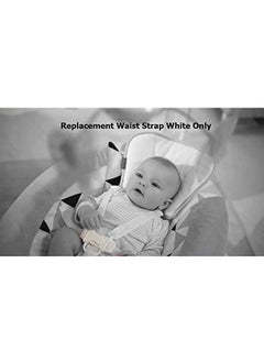 Fisher-Price Replacement Parts for Baby Swing - Fisher-Price Revolve Baby Swing FBL70 ~ One White Replacement Waist Strap (Swing needs two) with male part of buckle  - Image 5