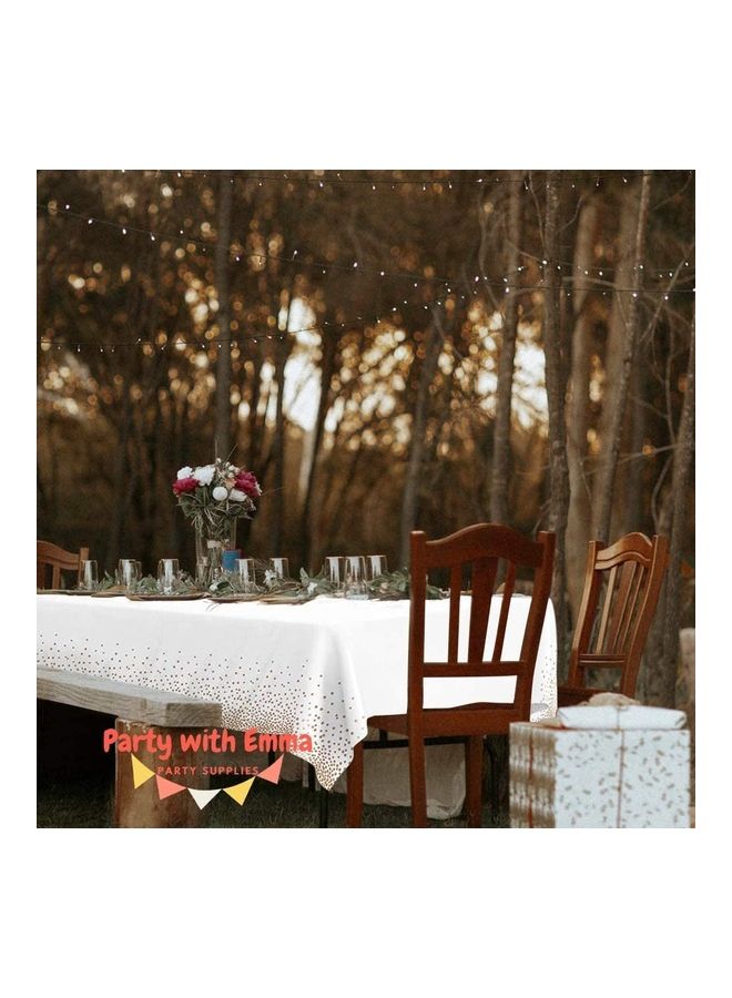 إسكدنيا طقم مفارش طاولة للحفلات للاستخدام مرة واحدة مكون من قطعتين - Image 5