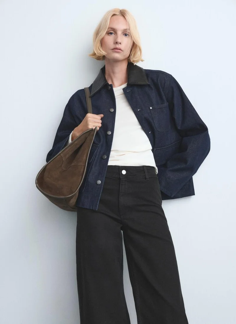 Mango  Catherin culotte high-rise jeans for Women | Best Price UAE