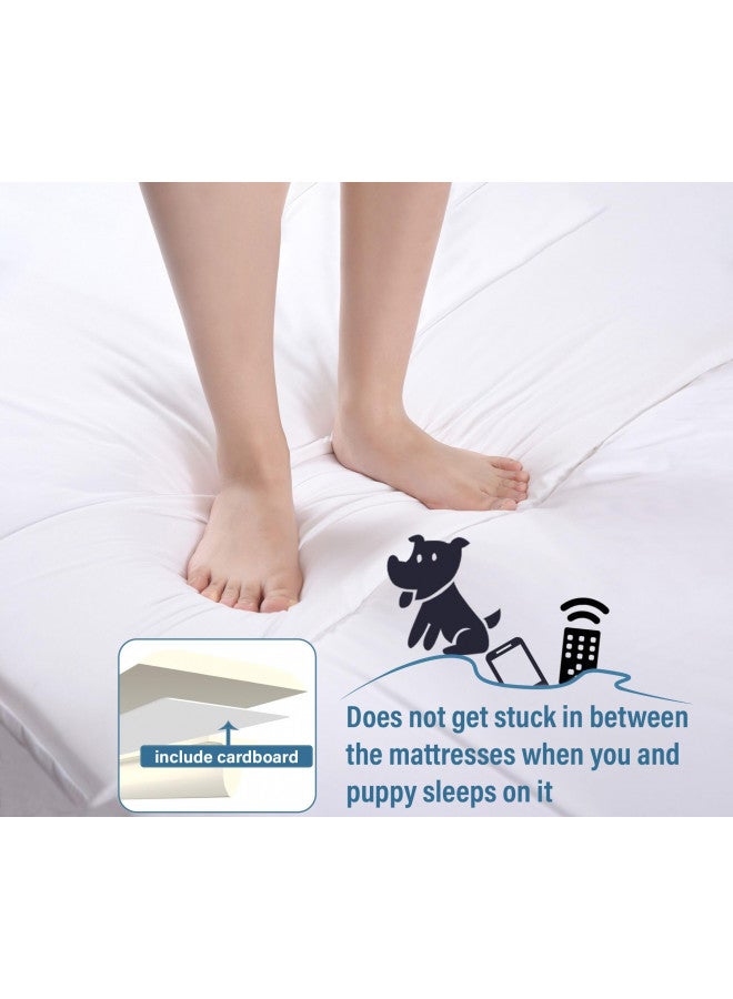 Vekkia Vekkia Bed Bridge Twin to King Bed Converter Kit - 75in x 10in Split Twin to King Gap Filler for Adjustable Bed, Mattress Bed Connector with Washable Cover for Guests Stayovers - Image 3