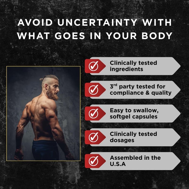 UNALTERED مكمل حرق دهون البطن للرجال غير المعدل  حبوب فقدان الوزن الطبيعية لدعم تقليل الدهون في الجسم والحفاظ على الكتلة العضلية النحيفة وعمليات الأيض الصحية  مكمل غذائي CLA  90 كبسولة جيلاتينية لينة - Image 5