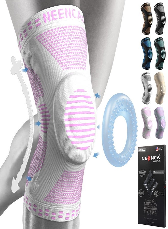 NEENCA Professional Women Knee Brace,Knee Compression Sleeve Support with Patella Gel Pads & Side Stabilizers,Medical Grade Knee Pads Sleeves for Running,Meniscus Tear,ACL,Arthritis,Joint Pain Relief - Image 1