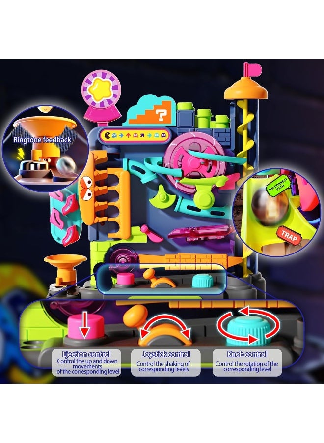 Marble Run Brain Teasers Board Games for Kids, Vertical Marble Obstacle Challenge Games, Fun Obstacle Maze Puzzles Toys, Birthday Gift Ages 3+ for Boys Girls. - Image 3