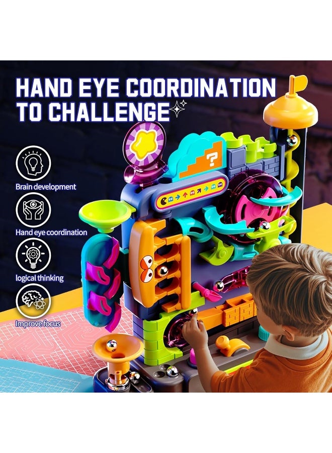 Marble Run Brain Teasers Board Games for Kids, Vertical Marble Obstacle Challenge Games, Fun Obstacle Maze Puzzles Toys, Birthday Gift Ages 3+ for Boys Girls. - Image 4