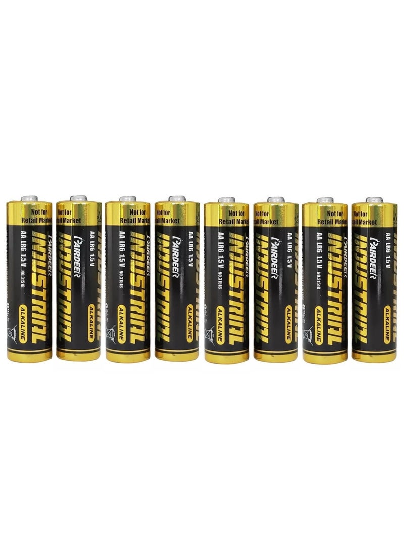 8-Pack AA Alkaline Batteries - High Power LR6 1.5V 