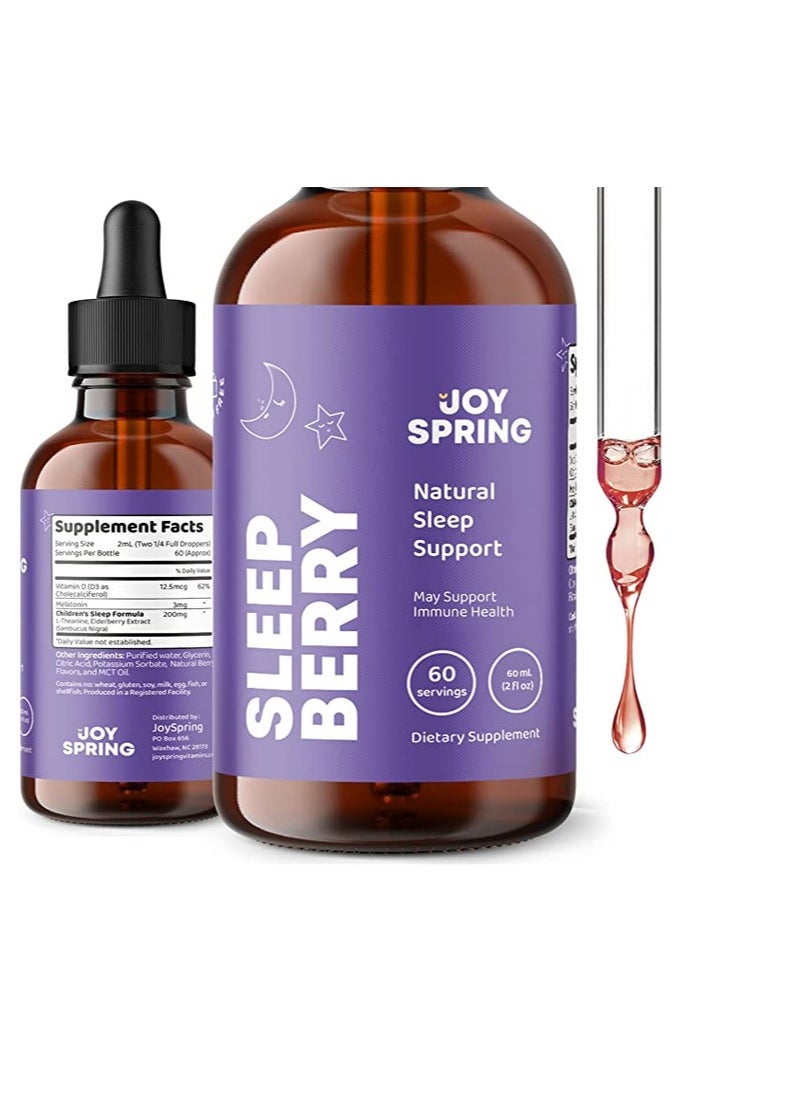 JoySpring Joy Spring SleepBerry Melatonin for Kids 60ml  - Image 1