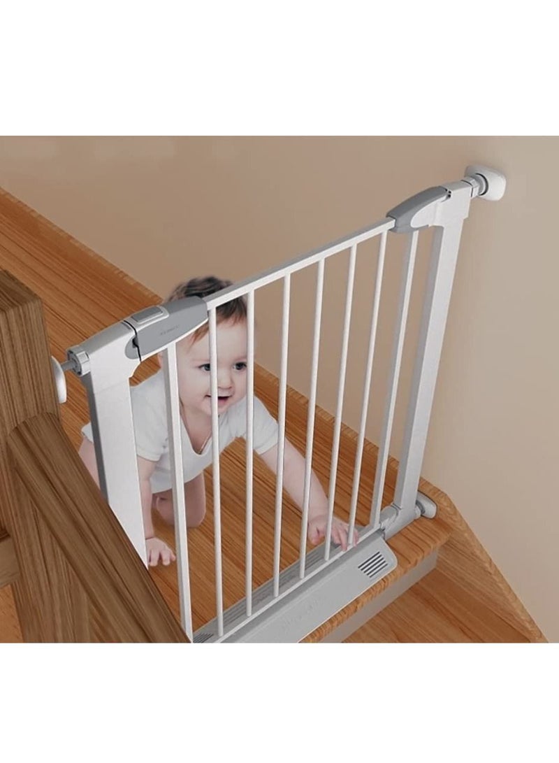 KASTWAVE Baby Safety Gate Wall Protector, Pressure Mount No Punch Guard Fence Anti-Slip Mat Protector, Protect Pets and Dogs Gate Wall Stair Door Frame White - Image 2